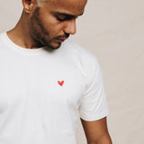 Rundhals T-Shirt mit Herz Logo