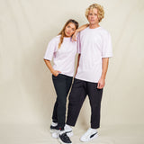Oversized T-Shirt Light mit Ton in Ton Herz Logo
