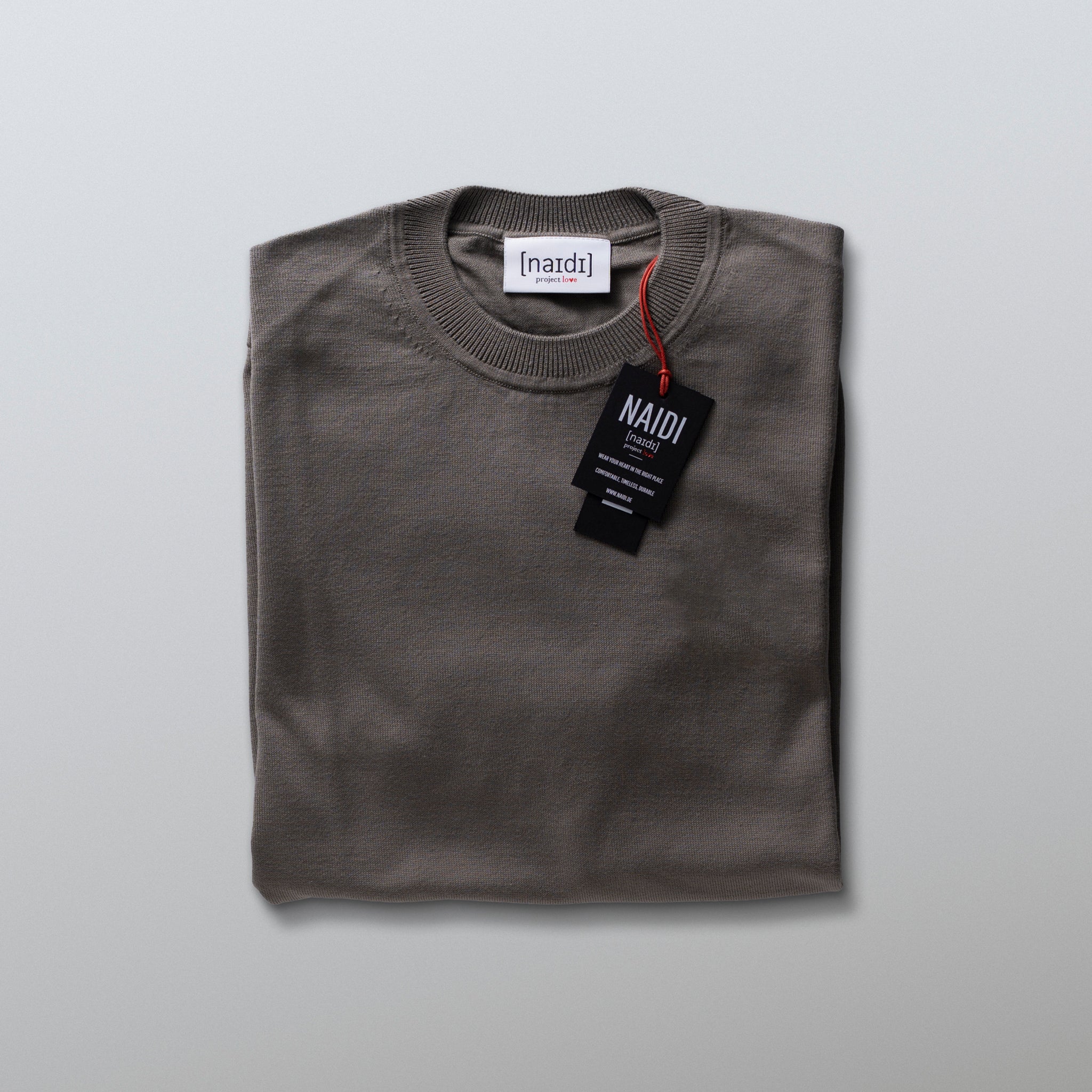 Strick-T-Shirt aus 100% BIO Baumwolle ohne Logo