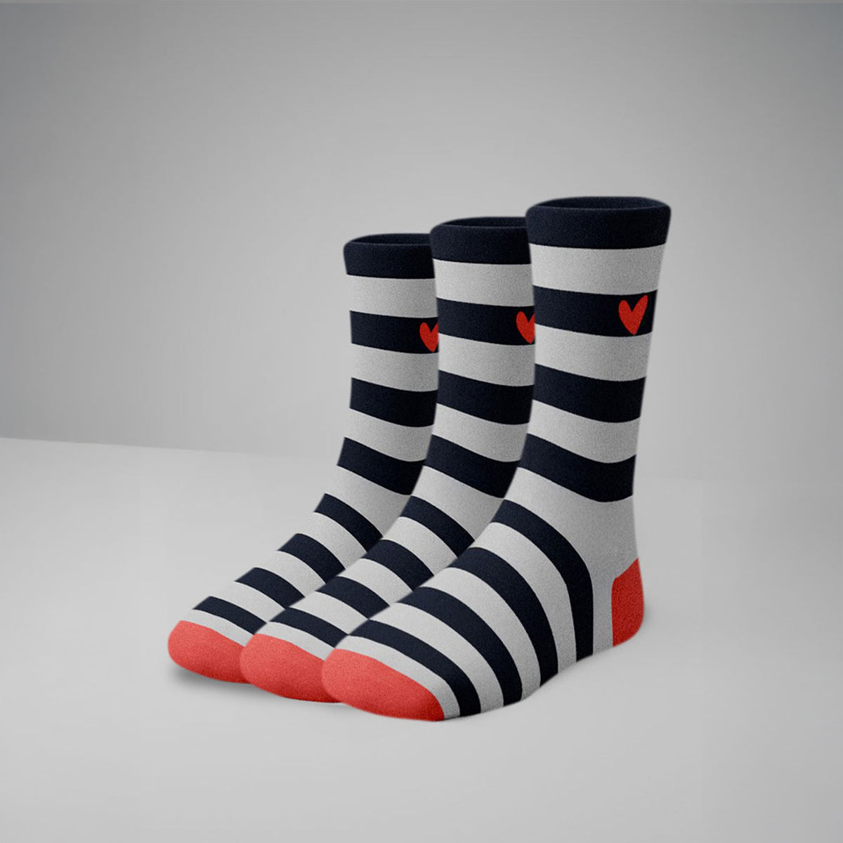Socken aus Baumwolle mit Herz Logo (Multipack)