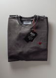 Stone Washed Sweatshirt mit Herz Logo