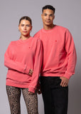Stone Washed Sweatshirt mit Herz Logo Tonal