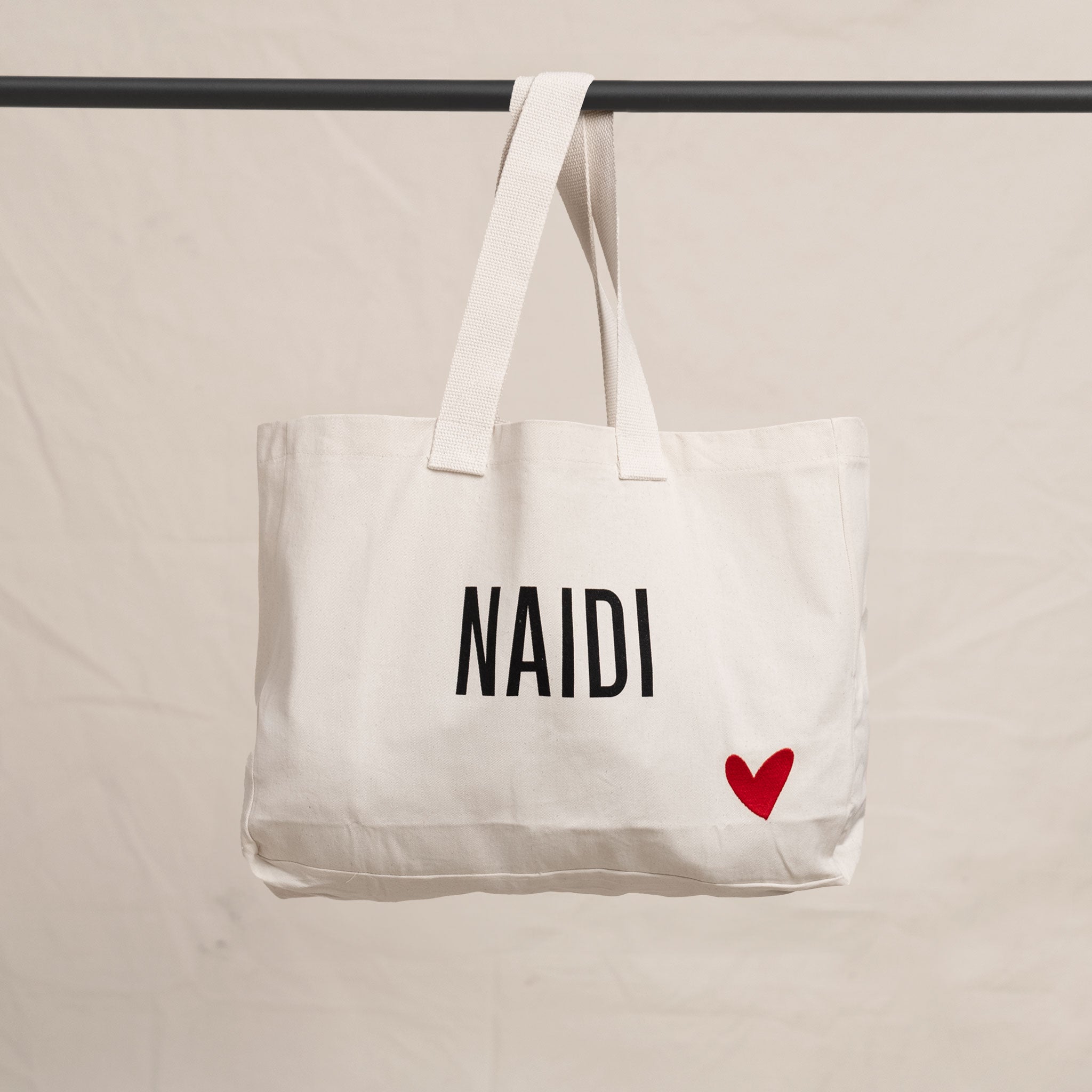 Canvas Bag mit Herz Logo (L)