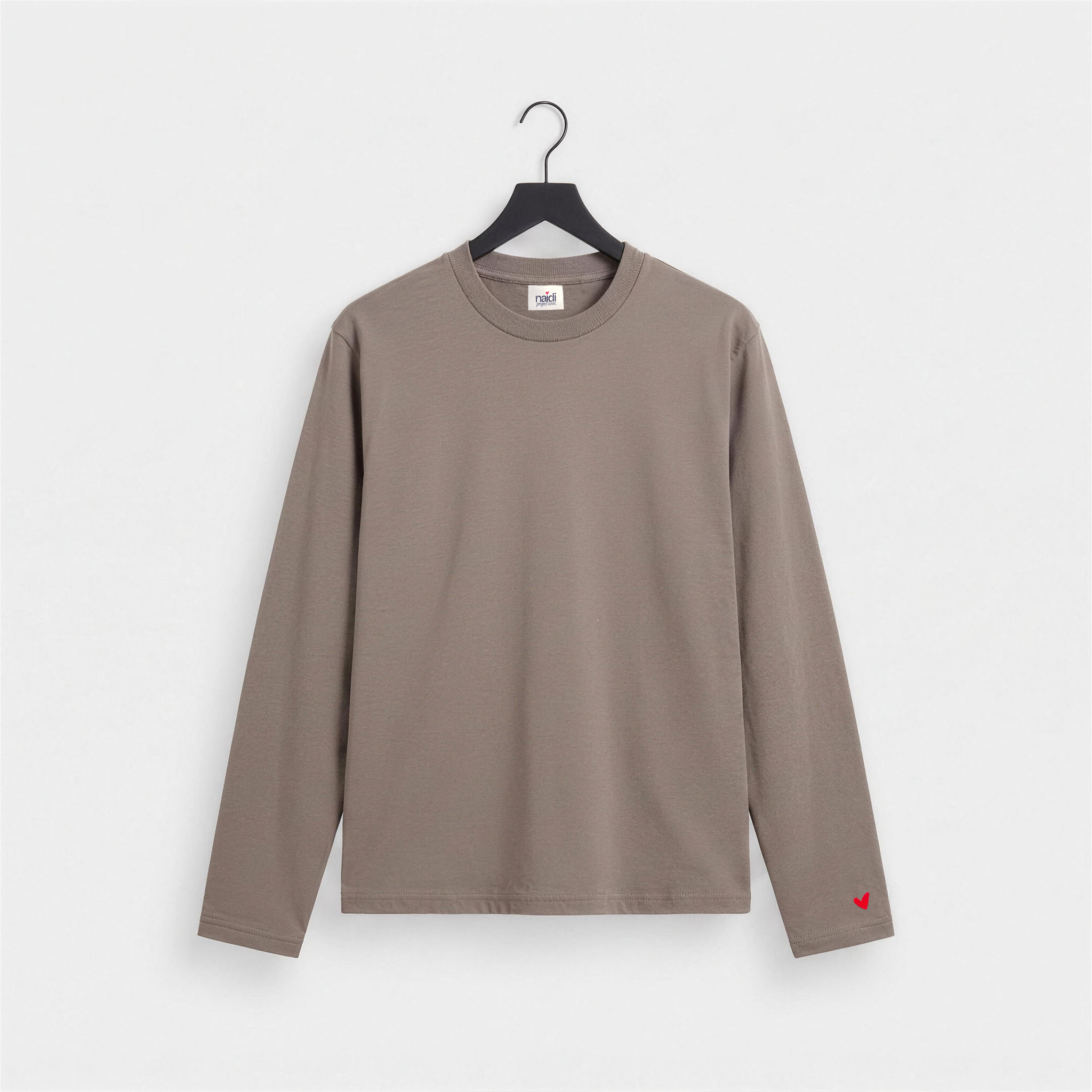 Herren Longsleeve mit Herz Logo (Ärmel)