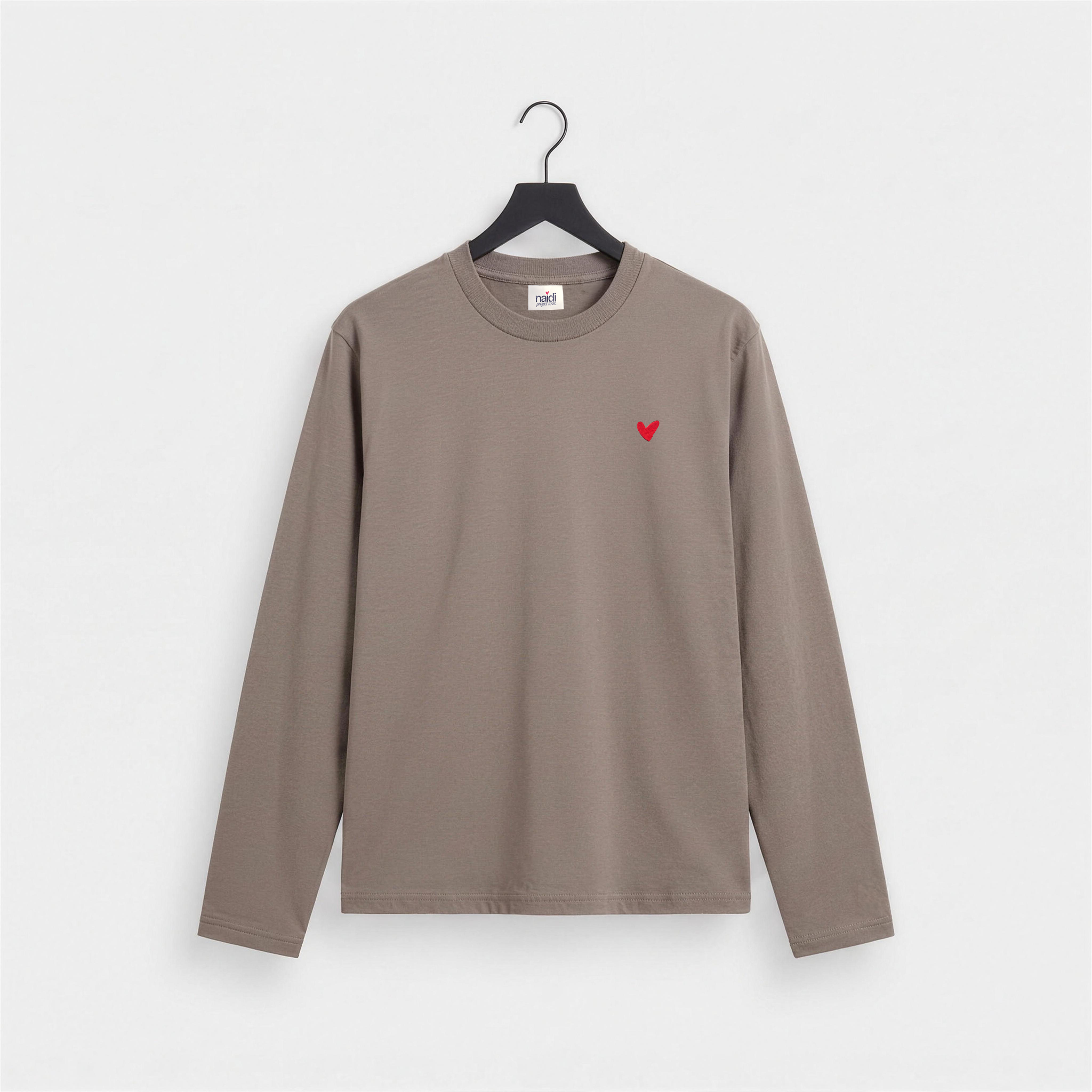 Herren Longsleeve mit Herz Logo (Brust)