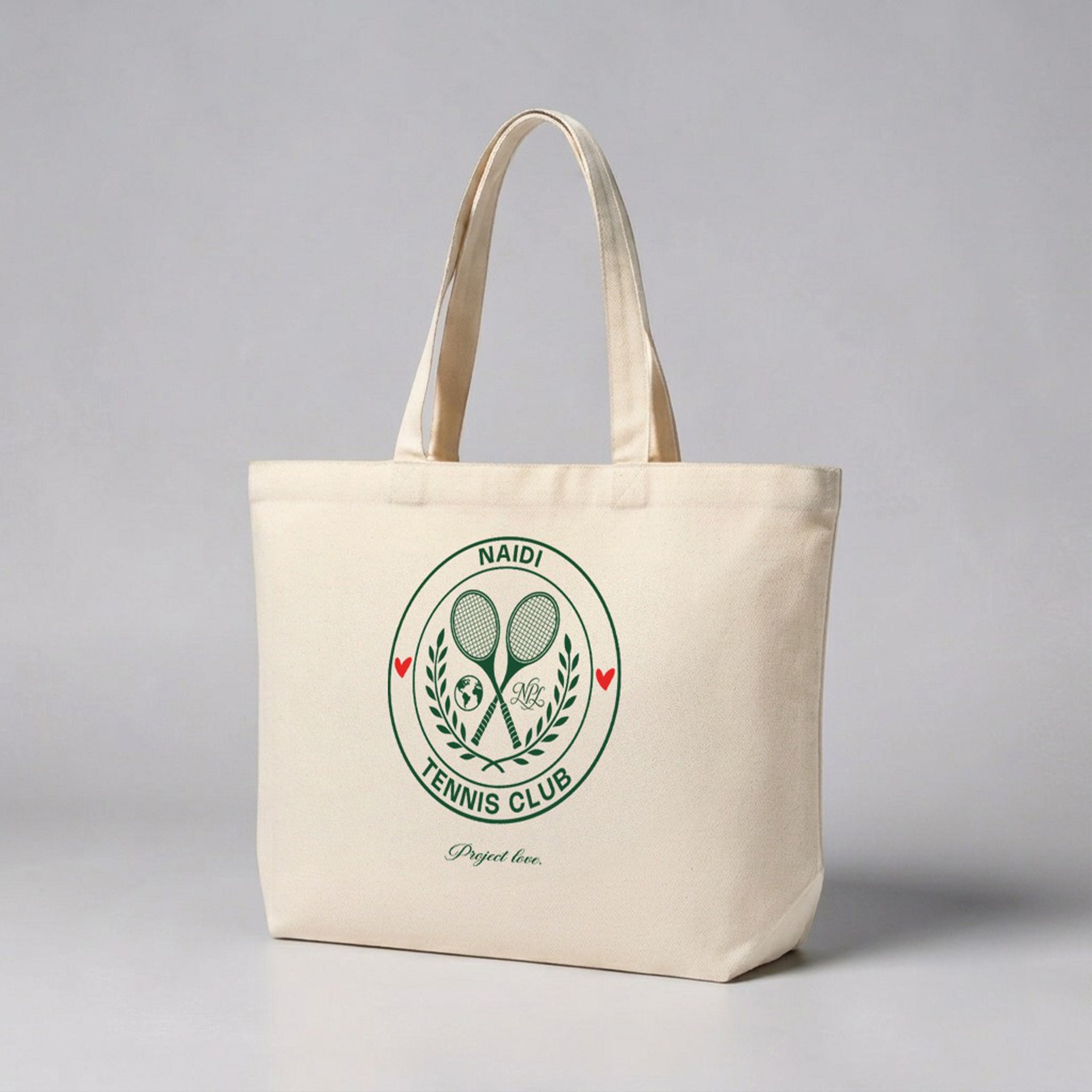 NAIDI Tennis Club Logo Shopping Bag