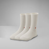 Gerippte Socken mit Logo Knöchel 3er Pack (1,5cm)