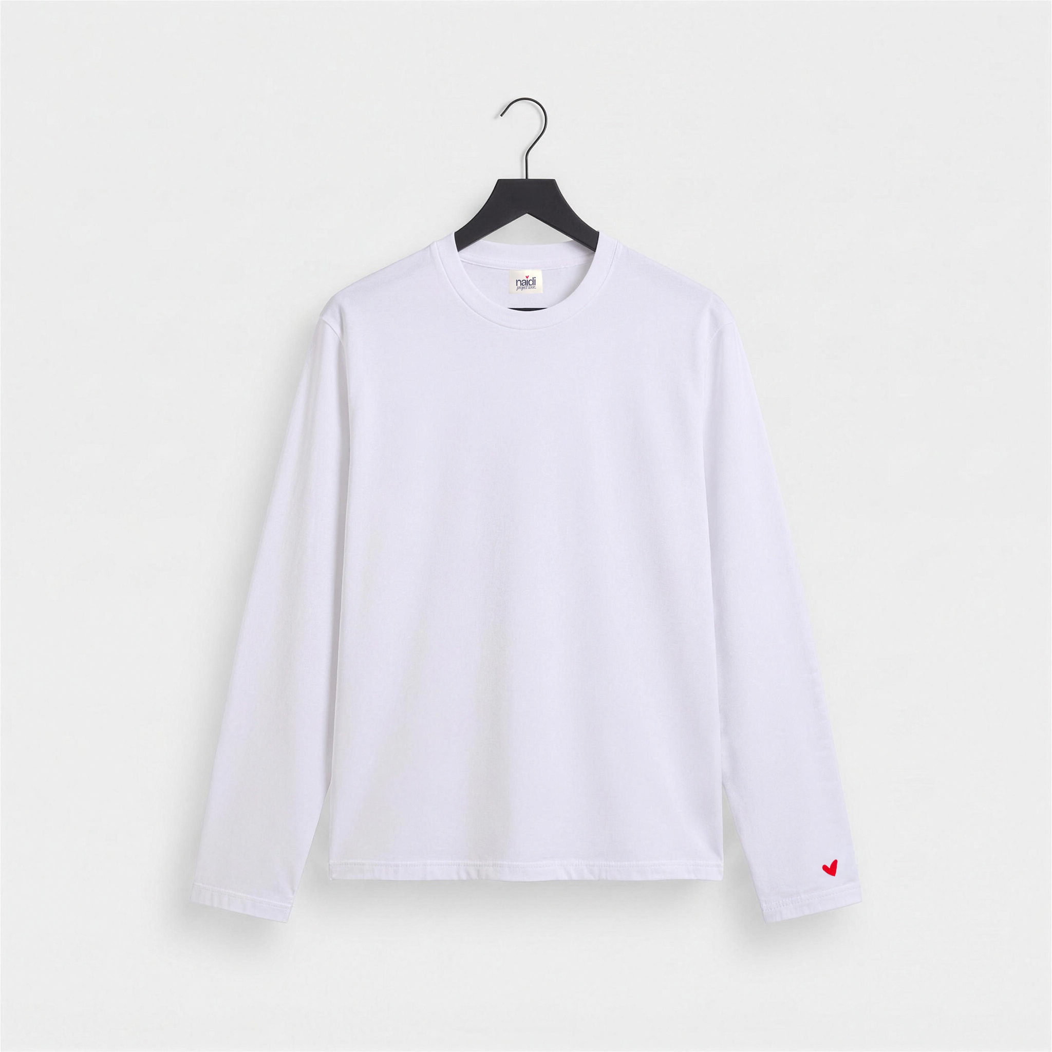 Herren Longsleeve mit Herz Logo (Ärmel)