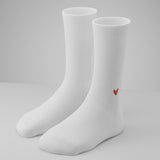 Gerippte Socken mit Logo am Knöchel