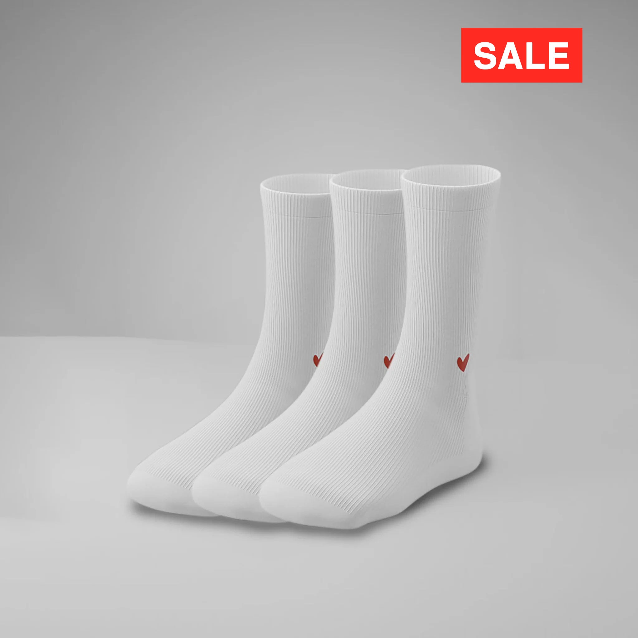 Gerippte Socken mit Logo Knöchel 3er Pack (1cm)